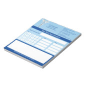 メディカルホワイトカドゥセウス歯科アポイントメント ノートパッド (回転)