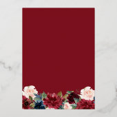 メディカルマルサラブルゴーニュフローラ卒業パーティー 箔招待状 (裏面)