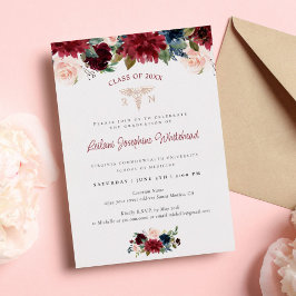 メディカルマルサラブルゴーニュフローラ卒業パーティー 箔招待状