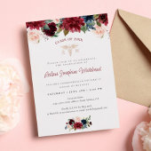 メディカルマルサラブルゴーニュフローラ卒業パーティー 箔招待状