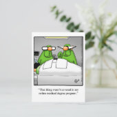 メディカルユーモアのポスター「眼鏡」 ポストカード (スタンド正面)