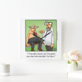 メディカルユーモアの壁の時計の贈り物 スクエア壁時計 (ホーム)