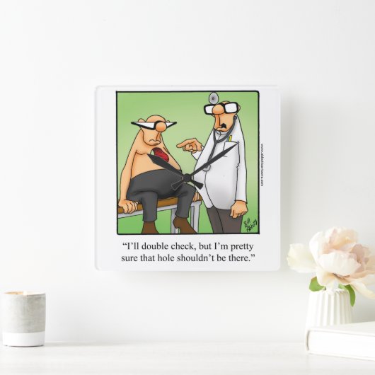 メディカルユーモアの壁の時計の贈り物 スクエア壁時計 (ホーム)