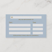 メディカルライトブルー金ゴールドカドゥセウス素晴らしプロフェッショナル 予約カード (裏面)