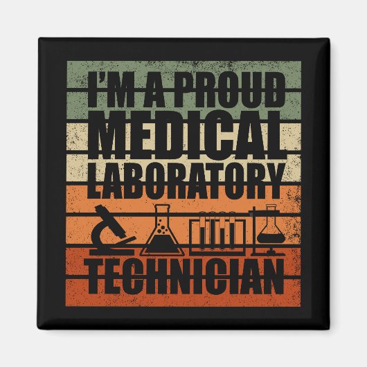 メディカルラボテックヴィンテージ マグネット (正面)