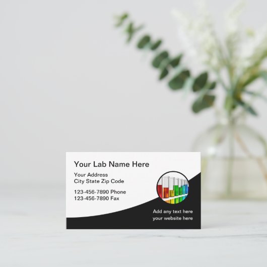 メディカルラボテーマ名刺 名刺 (スタンド正面)