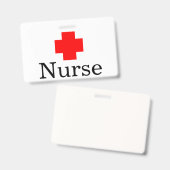 メディカルレッドクロスナース バッジ (正面&裏面)