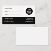 メディカルロゴアポイントメントリマインダー名刺 予約カード (正面/裏面)