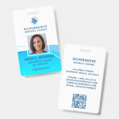 メディカルロゴモダンヘルスケアアクアナースID バッジ (正面＆裏面)