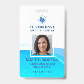 メディカルロゴモダンヘルスケアアクアナースID バッジ (正面)