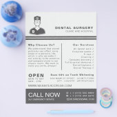 メディカルロゴ、歯科、歯科広告医 チラシ (シングル)