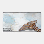 メディカル銅バラカドゥセウス金ゴールドラグジュアリーマーブル デスクマット (正面)