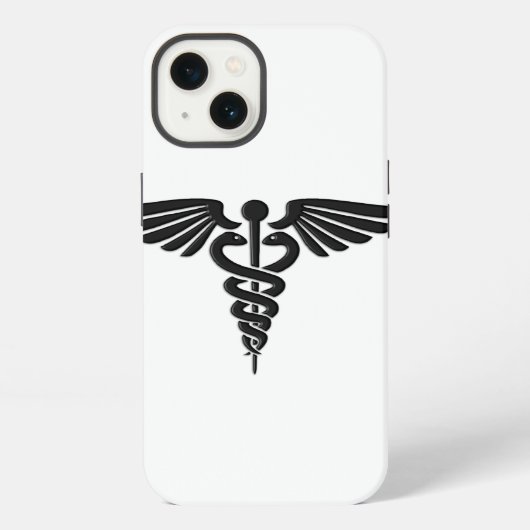 メディカル・カドゥケウス iPhoneケース (裏面)