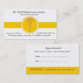 メディカル·ドクターズ·アポイントメント·ゴールデン·カデュセス 予約カード (正面/裏面)