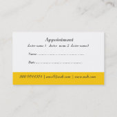 メディカル·ドクターズ·アポイントメント·ゴールデン·カデュセス 予約カード (裏面)