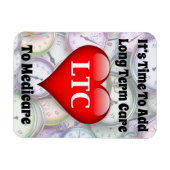 メディケアに長期気に追加時間 マグネット (横)