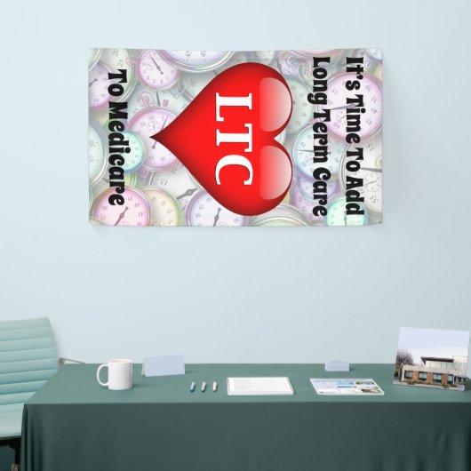 メディケアに長期気に追加時間 横断幕 (トレードショー)