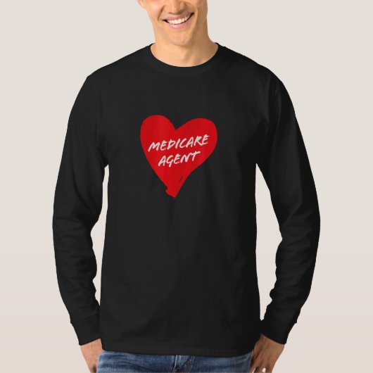 メディケア保険代理店Aepアイディアかわいいシンプル赤 Tシャツ (正面)