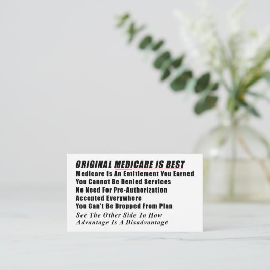 メディケア情報カード エンクロージャーカード (スタンド正面)