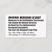 メディケア情報カード エンクロージャーカード (正面)