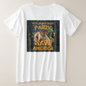 メディケイド 医療 介護 ヘルスケア メディケア プラスサイズTシャツ (デザイン裏面)