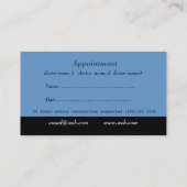 メディシンヘルスブルーメディカルドクターアポイントメント 予約カード (裏面)