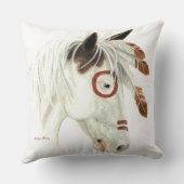 メディシン威厳のあるハットポニーホースアートバイビハレ クッション (裏面)