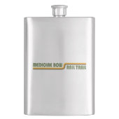 メディシン弓レールのワイオミング フラスク (正面)