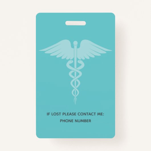 メディシン手術室ナース写真ID バッジ (裏面)