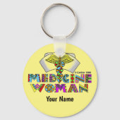 メディシン・ウーマン名前をカスタムする キーホルダー (正面)