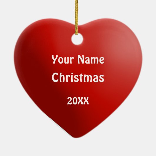 メディソンウィスコンシンハートクリスマスオーナメント セラミックオーナメント (裏面)