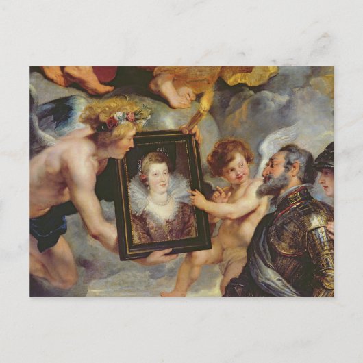 メディチサイクル:アンリIV受信ポートレート ポストカード (正面)