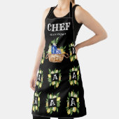 メディテラネアンレモンフレームバスケットシェフモノグラム エプロン (インサイチュ)