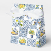 メディテレーニアンの夏のレモン柄 フェイバーボックス (正面サイド)