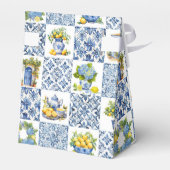 メディテレーニアンの夏のレモン柄 フェイバーボックス (裏面サイド)