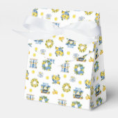 メディテレーニアンの夏のレモン柄 フェイバーボックス (正面サイド)