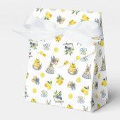 メディテレーニアンの夏のレモン柄 フェイバーボックス (正面サイド)