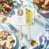 メディテレーニアンスタイル ラ・ドルチェ・ヴィータ ウェディングプログラム ハンドファン