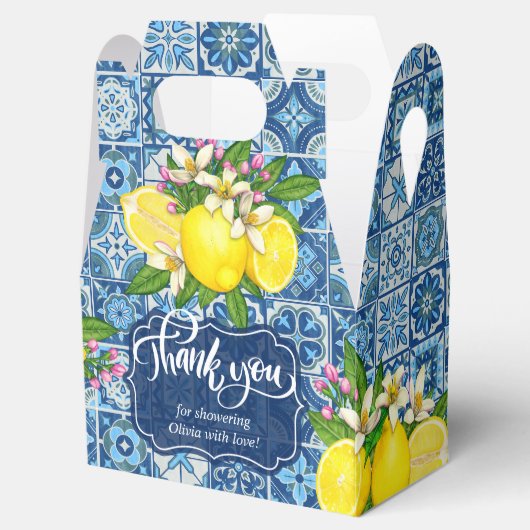 メディテレーニアンタイルとレモン フェイバーボックス (オープン)