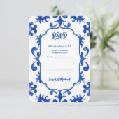 メディテレーニアンポルトガルブルータイルの詳細 セーブザデート (スタンド正面)