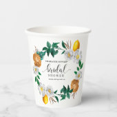 メディテレーニア イタリア 青いタイル ブライダルシャワー 紙コップ (正面)