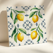 メディテレーニア シチリアン レモン ウォーターカラー タイル