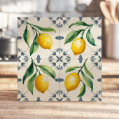 メディテレーニア シチリアン レモン ウォーターカラー タイル