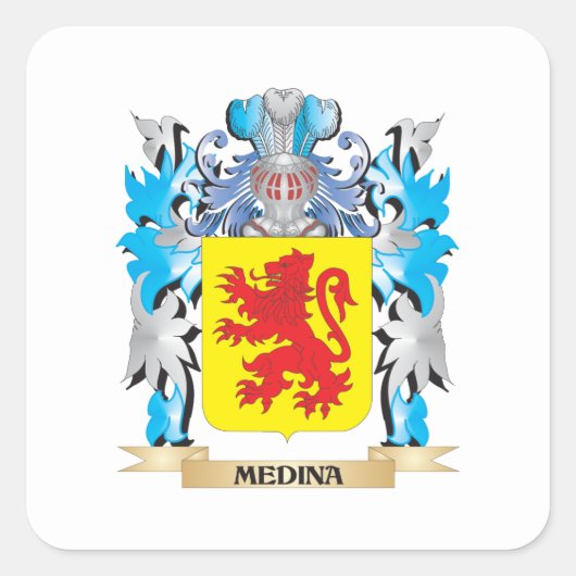 メディナコートオブアームズ – 家紋 スクエアシール (正面)