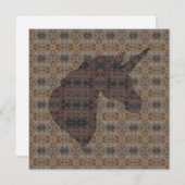 メディナ薄紫333ユニコーン サンキューカード (正面/裏面)