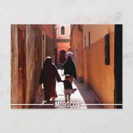 メディナ通りズマラケシュモロッコ ポストカード