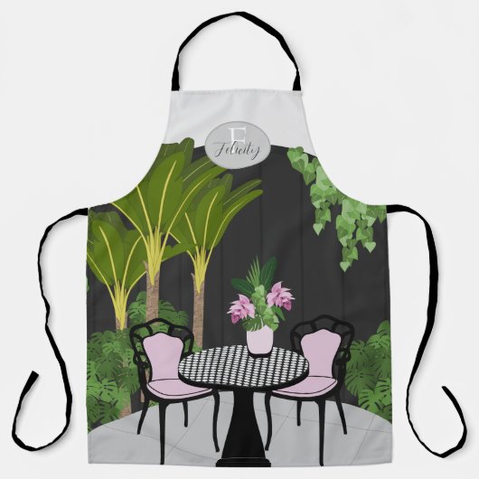 メディニラガーデンコートヤードモノグラム エプロン (正面)