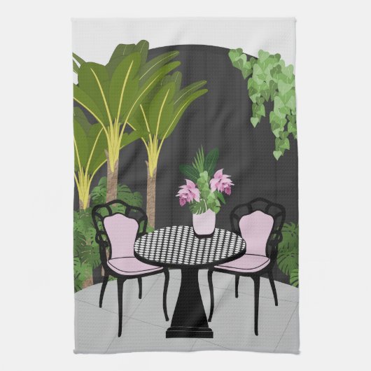 メディニラガーデンコートヤード キッチンタオル (縦)