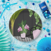 メディニラテーブルセンターピースガーデンコートヤード ペーパープレート (パーティー)