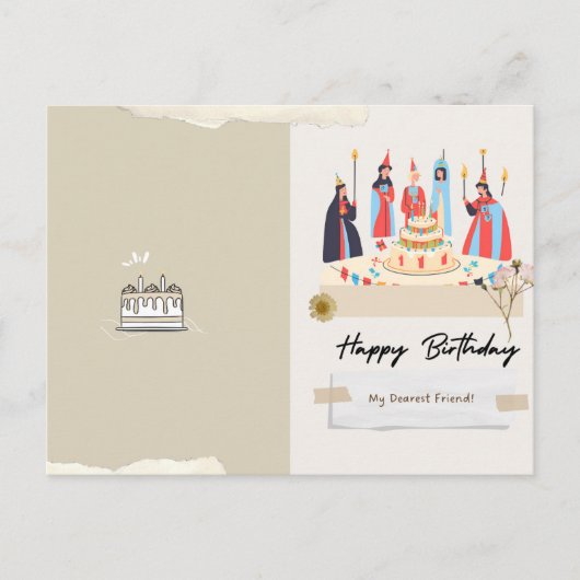 メディバル誕生日カード ポストカード (正面)